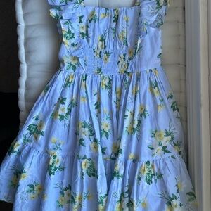 [Jaine and Jack] NWOT Light Blue Floral Ruffled Sundress for Girls - Size 4